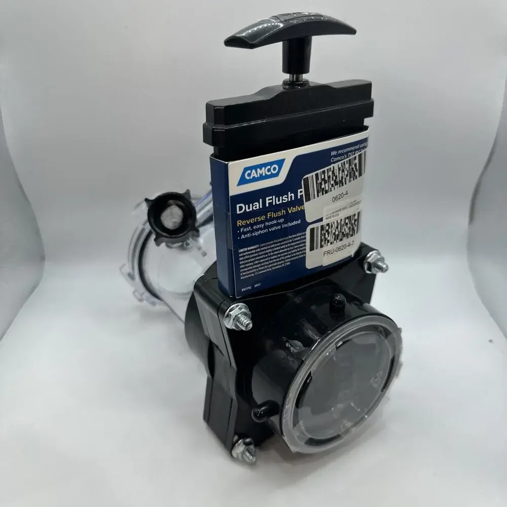 Camco Dual Flush Pro Camper/RV Holding Tank Rinser - Features 3-Inch Gate Valve